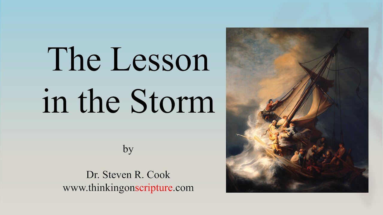 The Lesson in the Storm