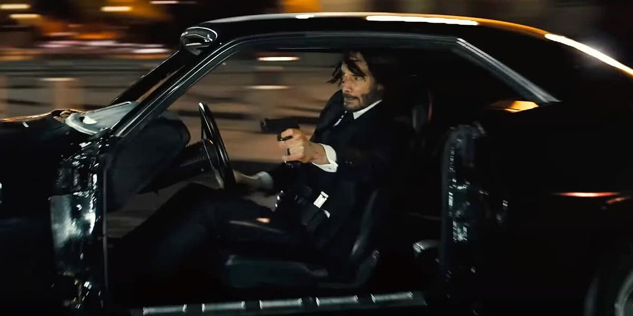 John Wick Chapter 4 Car Chase Scene