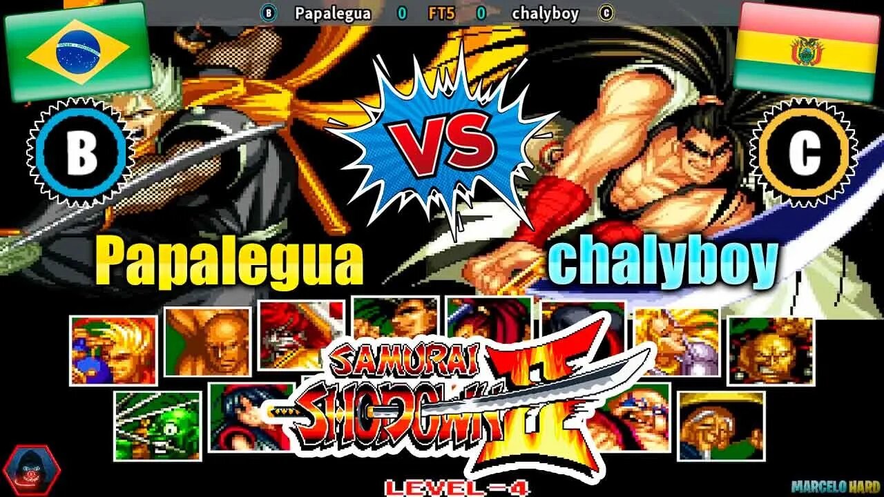 Samurai Shodown II (Papalegua Vs. chalyboy) [Brazil Vs. Bolivia]