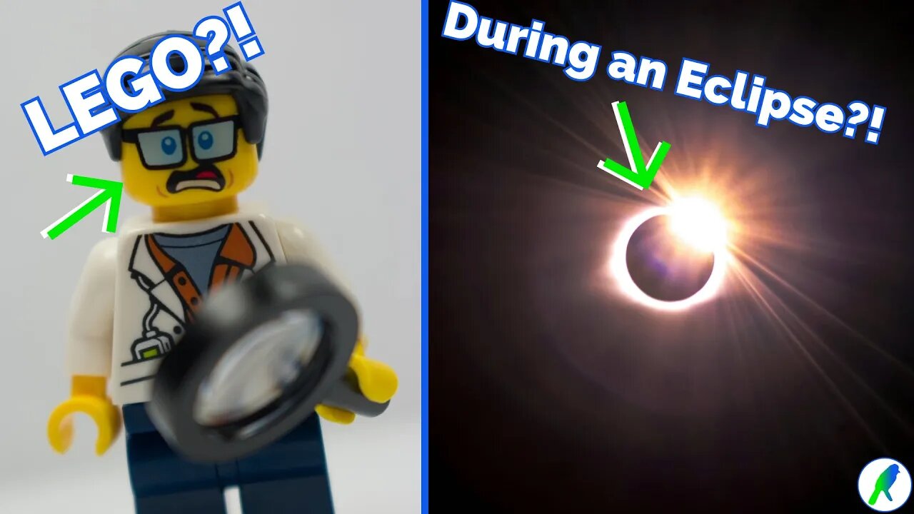 I Used The Eclipse For Lighting in a Stop Motion! (April 8 2024 Eclipse) (Brickfilm Stop Motion)