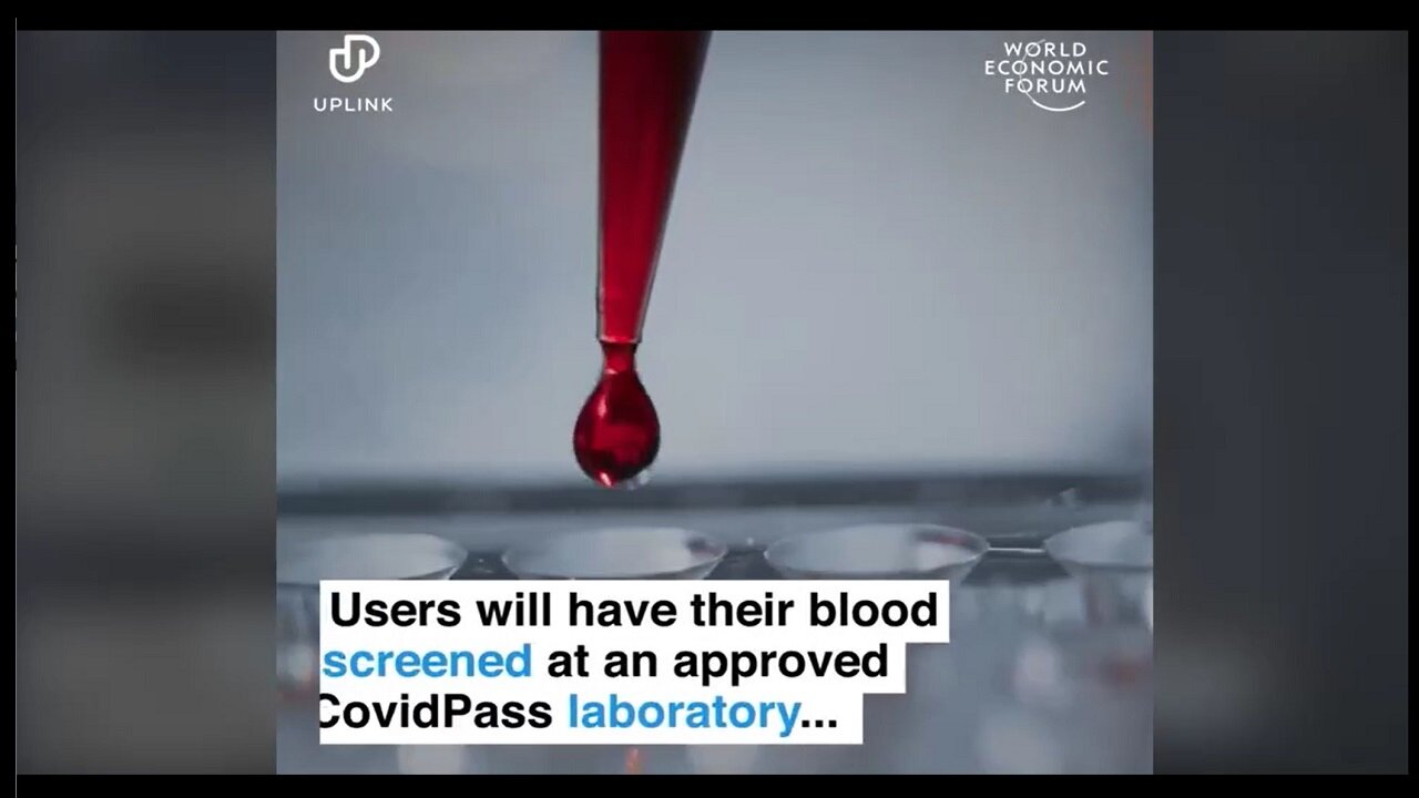 WEF Covid Pass To Fly Coming In Sept With Blood Screening