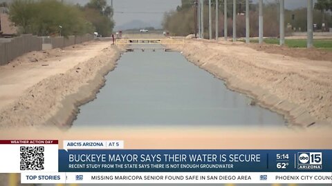 Buckeye Mayor speaks out on recent water study