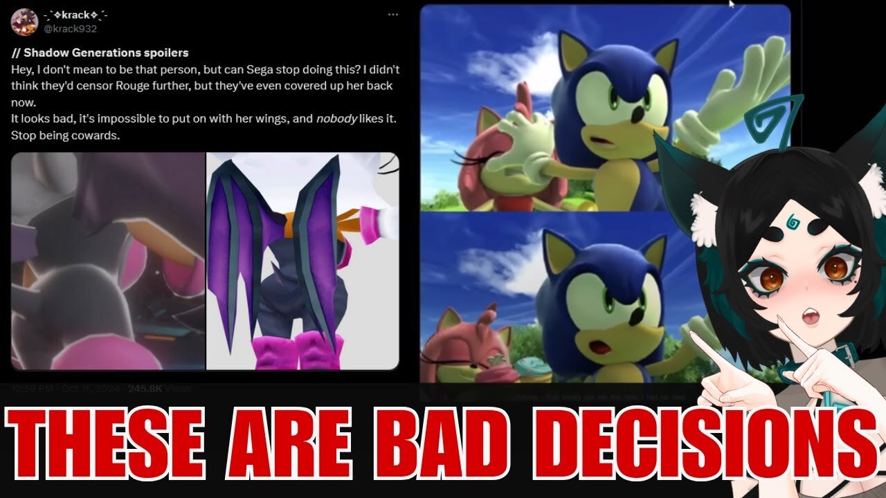 Sonic X Shadow Generations Censorship is BAD / Reaction