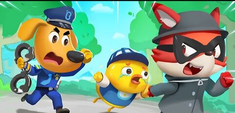 Missing little chicky. Safety cartoon for kids.