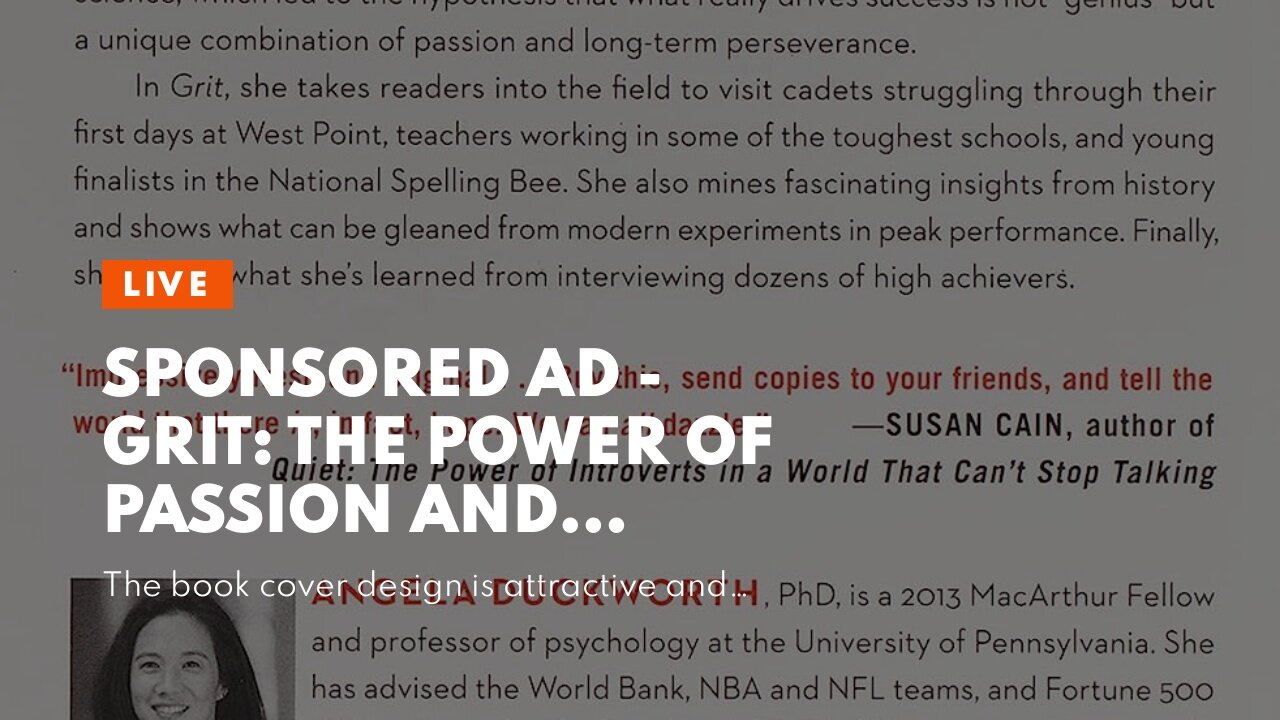 Sponsored Ad - Grit: The Power of Passion and Perseverance