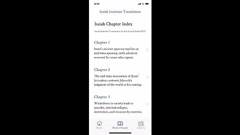 Bug in Isaiah Institute App