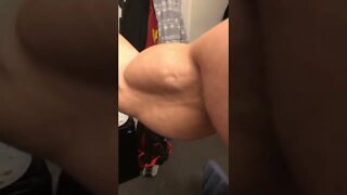 Flexing arms after bodybuilding show #shorts
