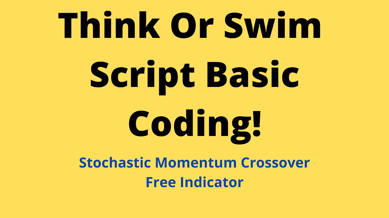 Free Scan! Basic Coding On Think or Swim.