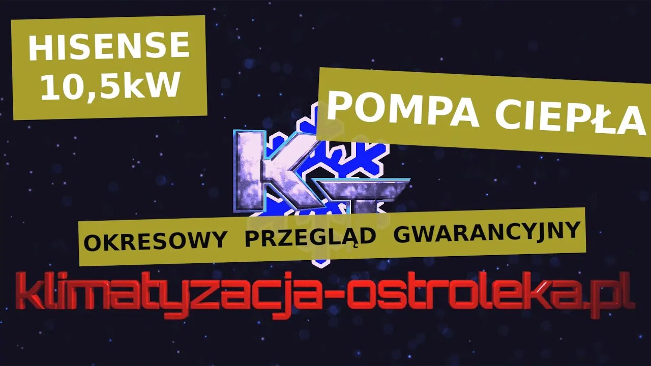 Pompa ciepła Hisense 10,5kW z kasetą, okresowy przegląd gwarancyjny (AUW105U4RA4)