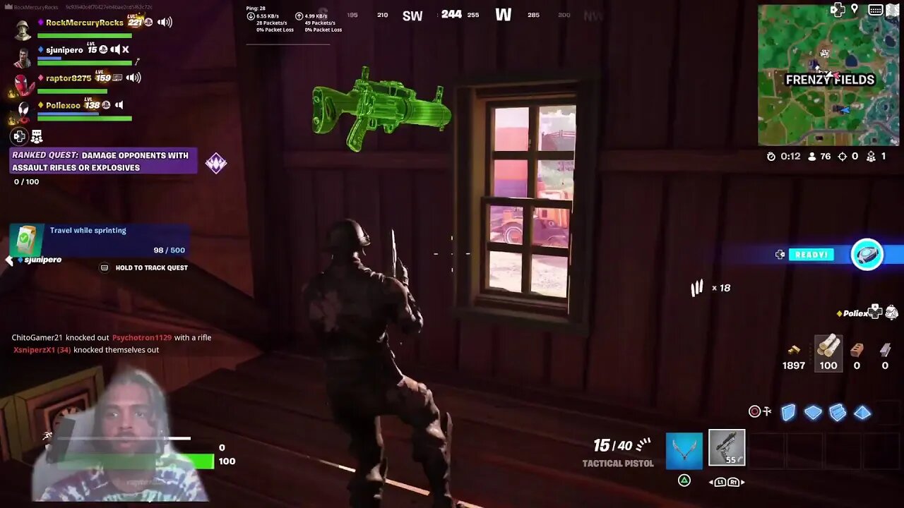 Fortnite with Rock Mercury