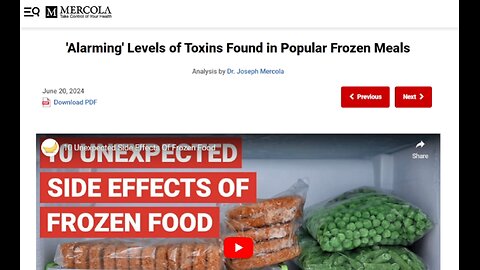 'Alarming' Levels of Toxins Found in Popular Frozen Meals