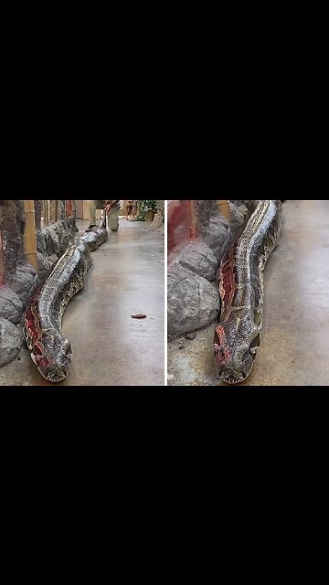 Giant Burmese python is a jaw-dropping 20 feet long!