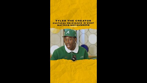 #tylerthecreator Cultural relevance is what matters not numbers. 🎥 @rapradarpodcast