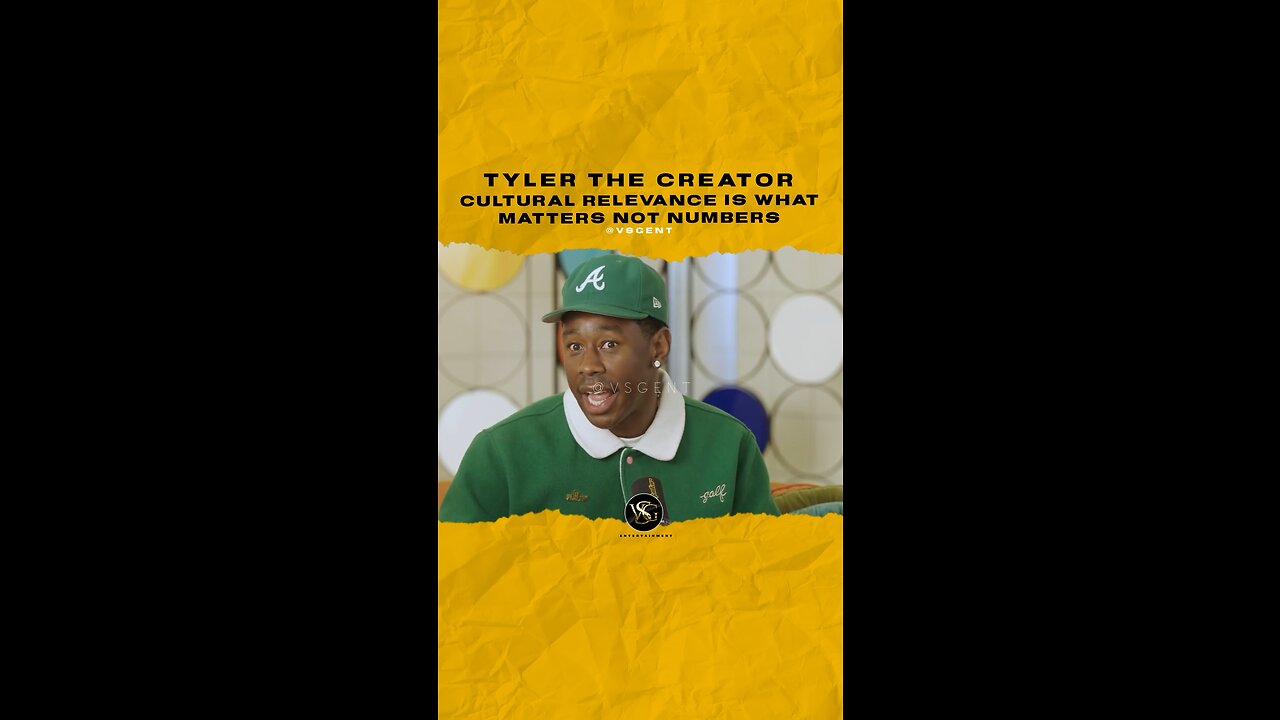 #tylerthecreator Cultural relevance is what matters not numbers. 🎥 @rapradarpodcast