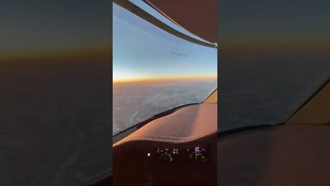 Descending into Utah In A Private Jet