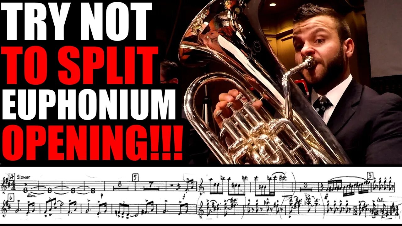CHALLENGE!!! TRY NOT TO SPLIT EUPHONIUM OPENING and ENDING at DOUBLE FORTE!!!