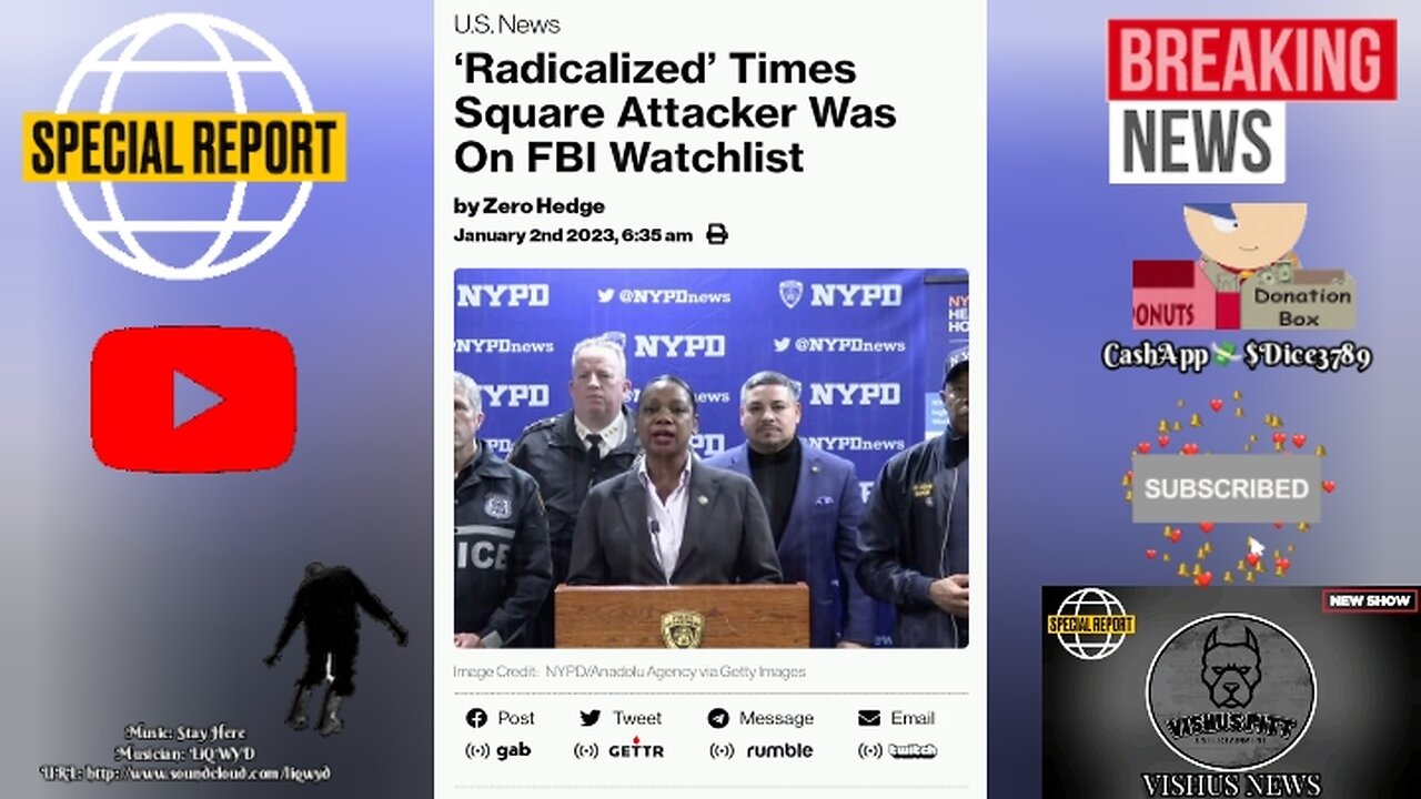 'Radicalized' Times Square Attacker Was On FBI Watchlist #VishusTv 📺