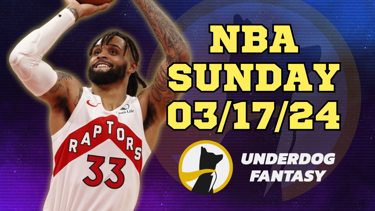 #UNDERDOGFANTASY | BEST PICKS #NBA SUNDAY | 03/17/24 | BEST BETS | #BASKETBALL | TODAY | PICK'EM