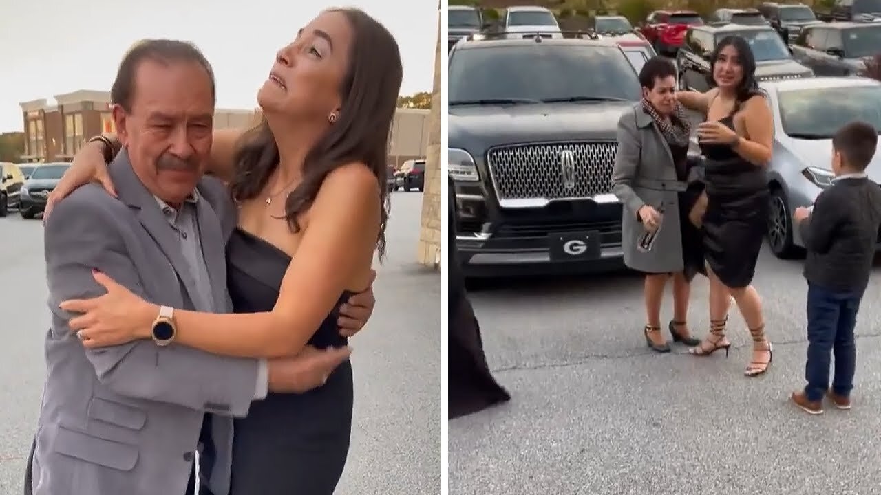 Extremely emotional family reunion after 17 years apart