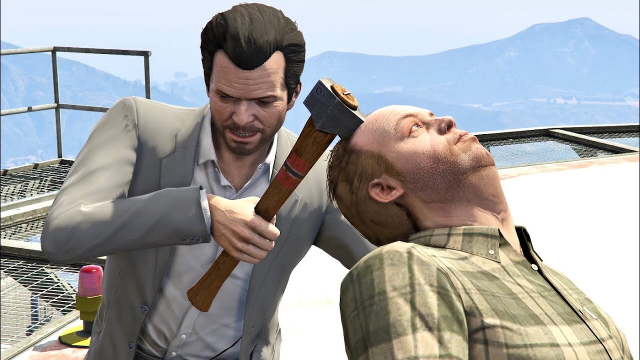 Michael Kills Lester in GTA V for PC (Rockstar Movie Cinematic Short Film Editor)