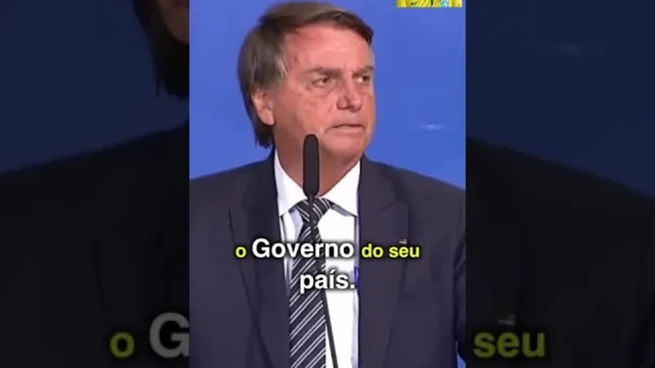 bolsonaro fala sobre a Bolívia e onde está a presidente da Bolívia hoje , liberdade #shorts