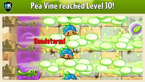 PvZ 2 - New Plant - Pea Vine Level 10 Preview