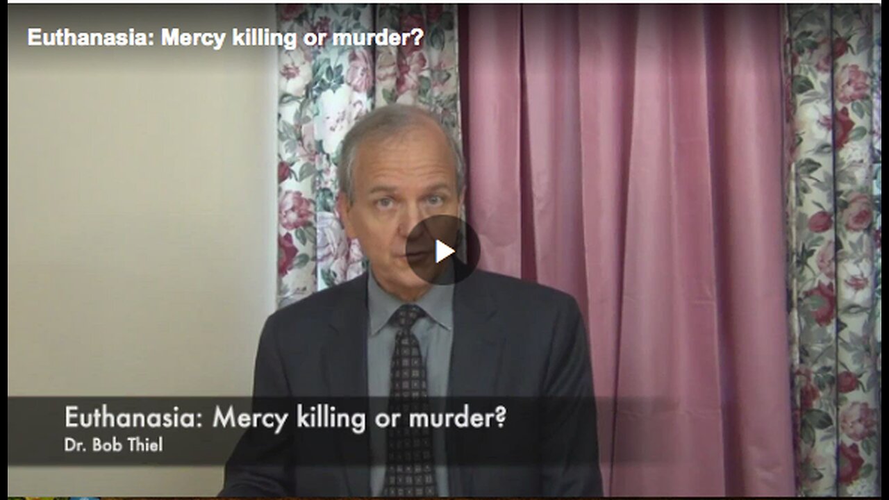 Listen to the discussion on whether euthanasia is mercy killing or murder