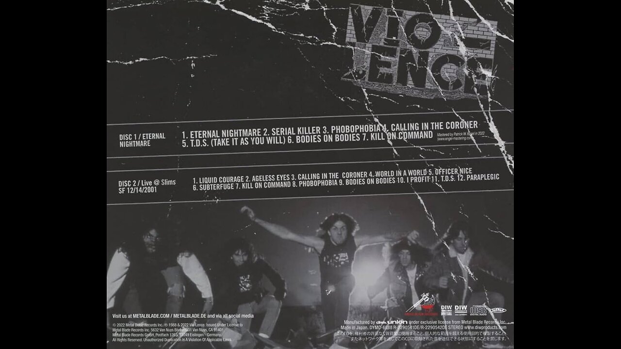 VIO-LENCE Eternal Nightmare [FULL ALBUM] HD