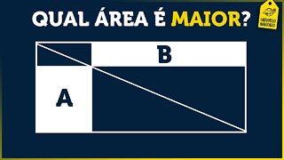 Qual retângulo tem MAIOR área? Matemática | Geometria