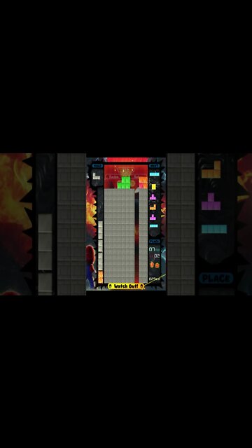 Tetris 99 - Downstacking From Top To Bottom