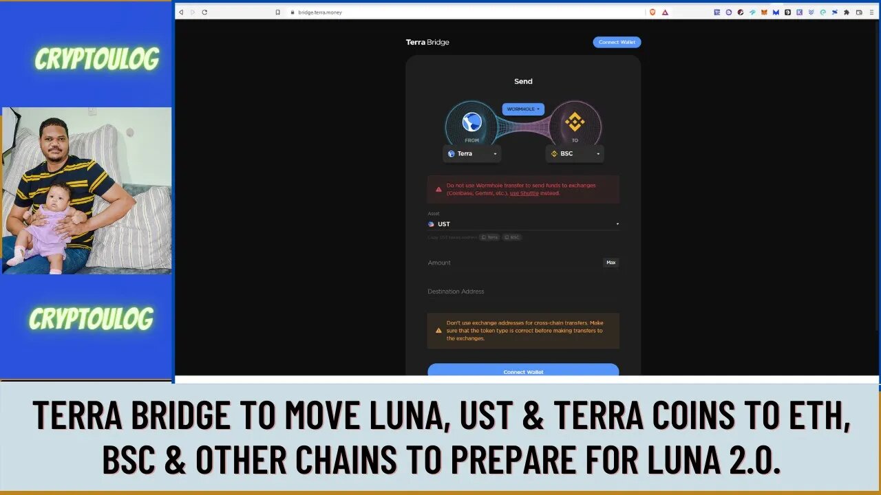 Terra Bridge To Move Luna, UST & Terra Coins To Eth, Bsc & Other Chains To Prepare For LUNA 2.0.