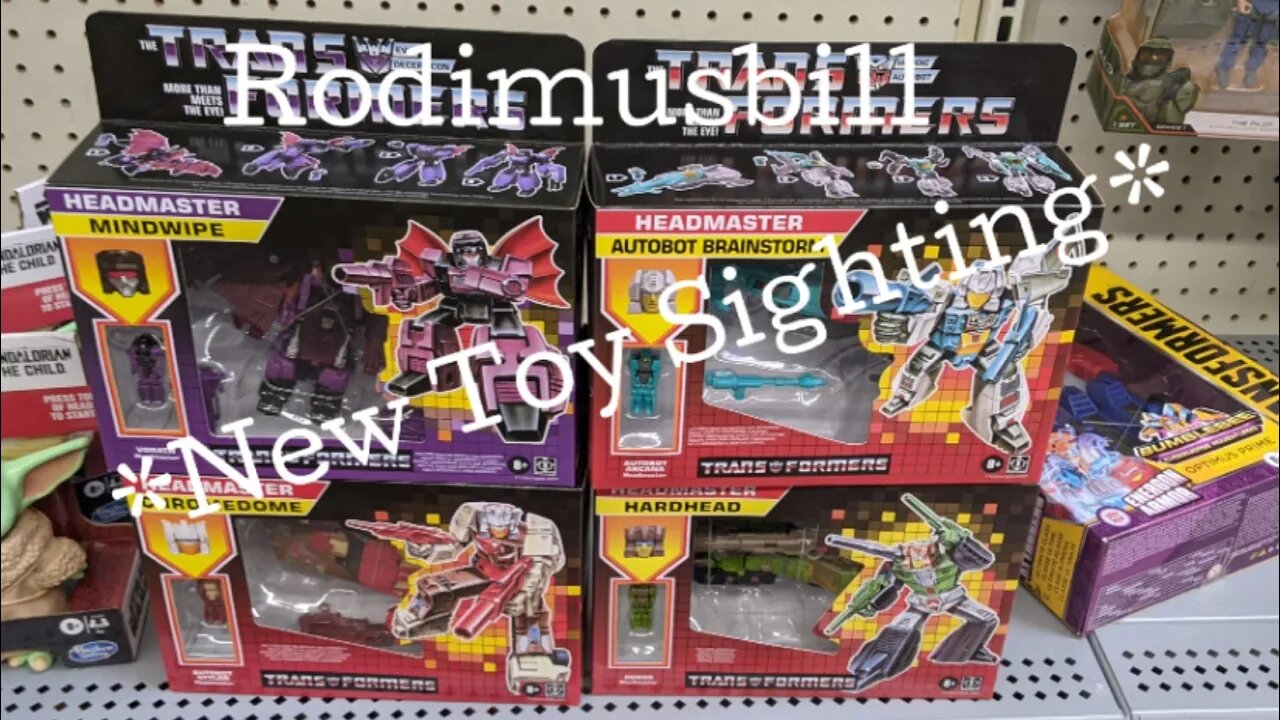 Transformers Retro Headmasters - Walmart Exclusive *Rodimusbill New Toy Sighting* (Wave 1) #shorts