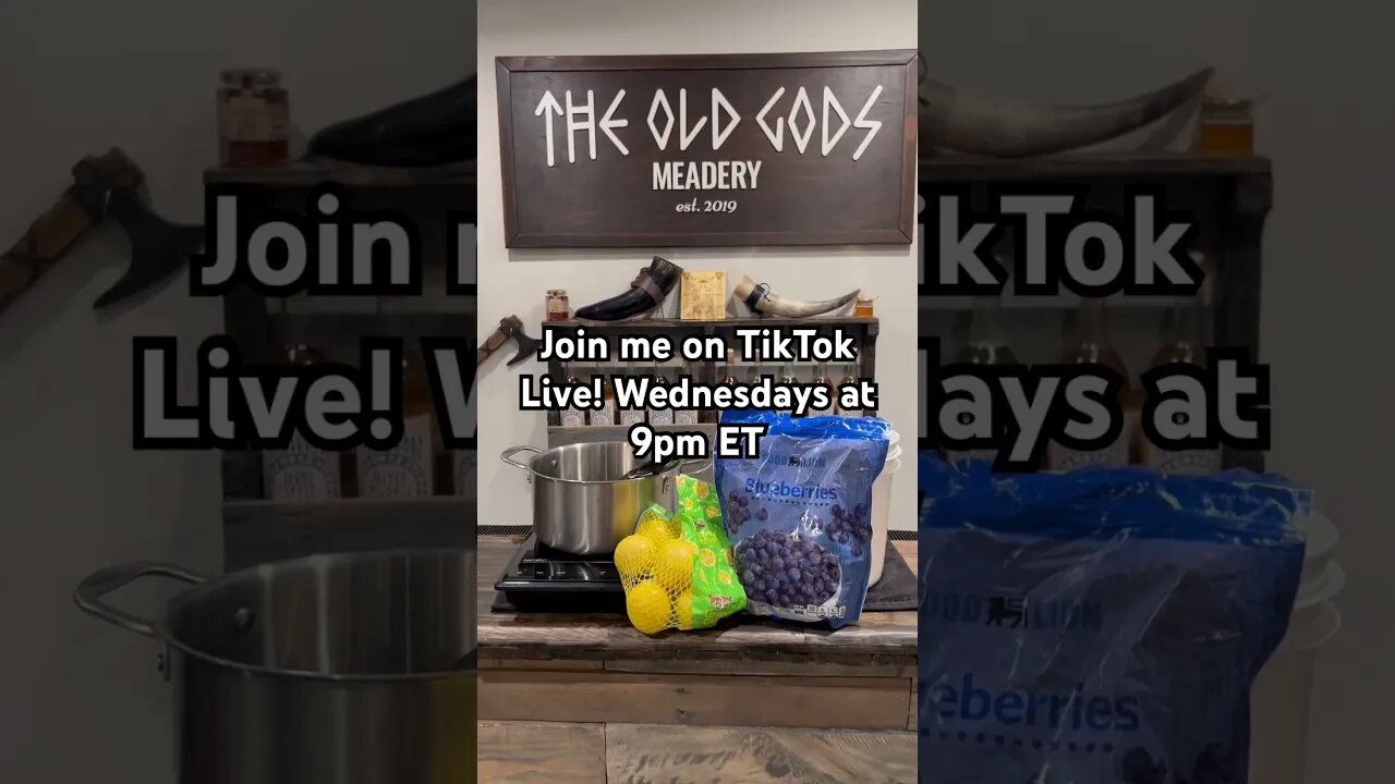 Join me on TikTok Live Wednesdays at 9pm ET! #mead #honeywine #meadmaking #homebrew #tiktoklive