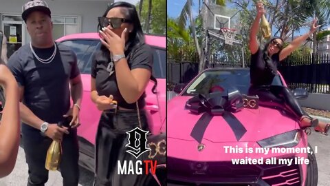 Yo Gotti Surprises His New Artist Lehla Samia Wit A Pink Lambo! 🚗