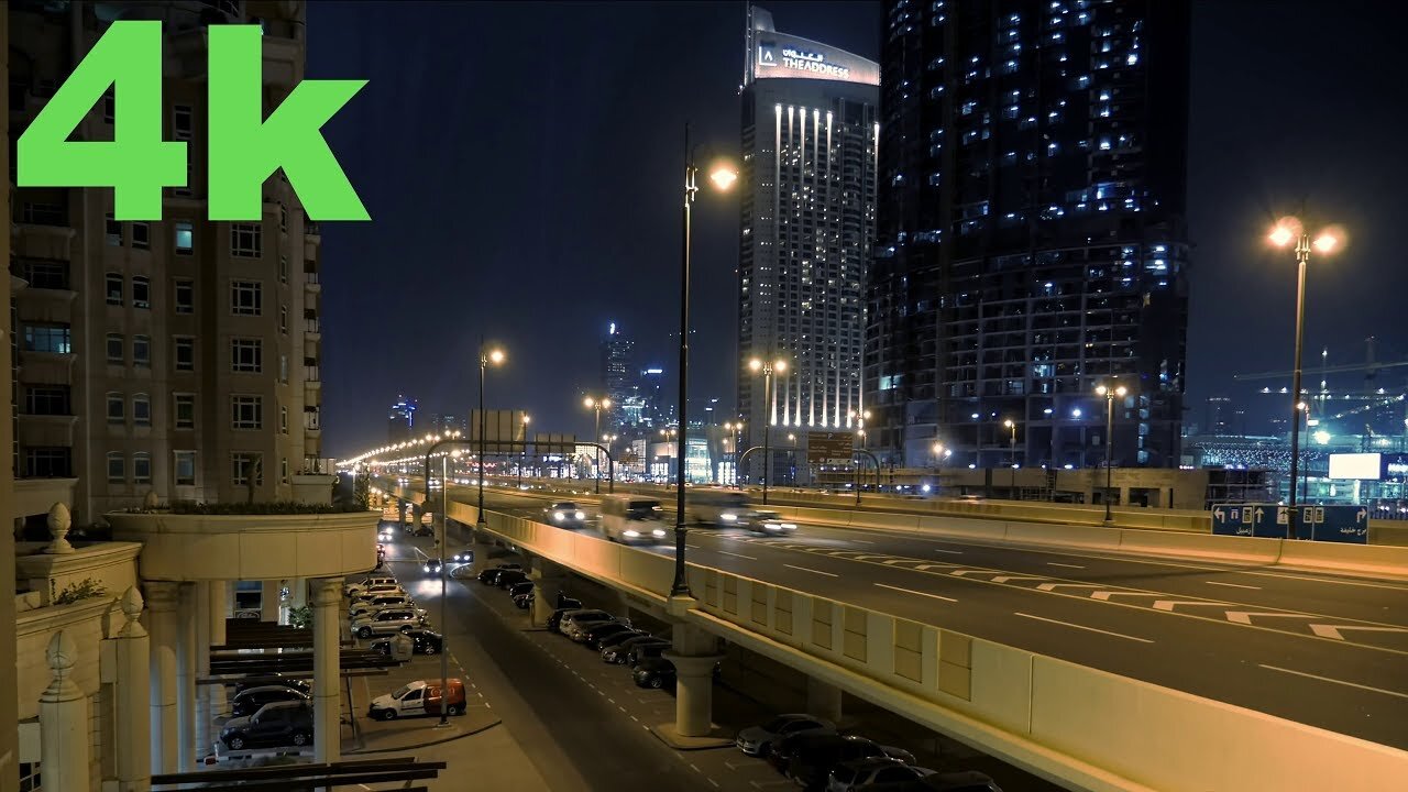 4K Night Traffic | Free Stock Footage | Free HD Videos