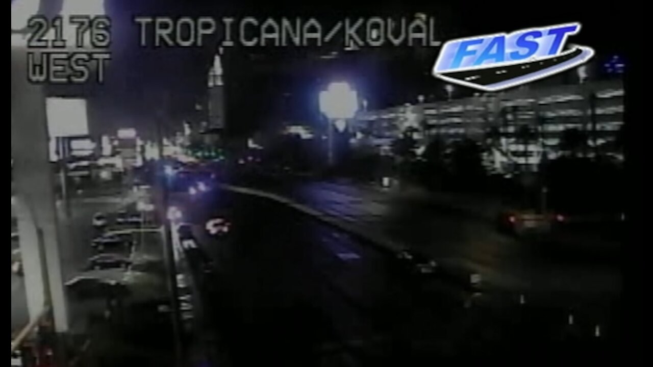 Critical crash involving pedestrian closes portion of Tropicana Avenue