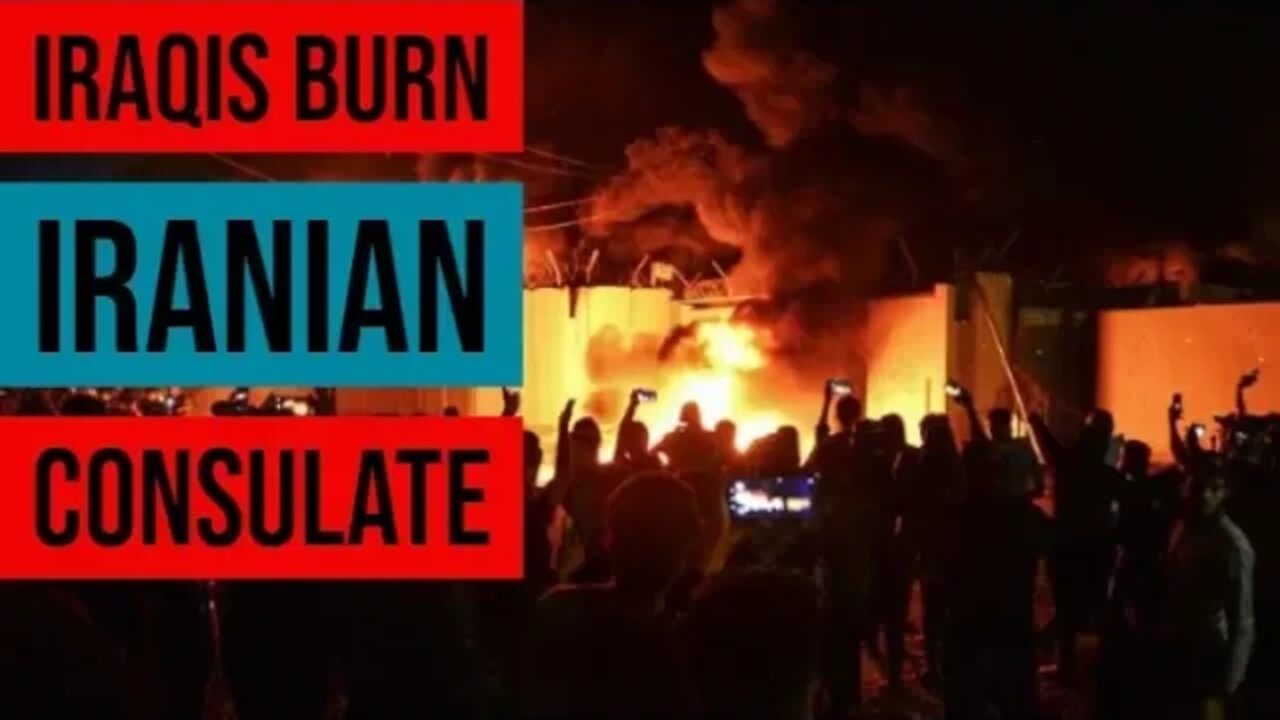 Iraqi Protesters Burn Iranian Consulate in Najaf