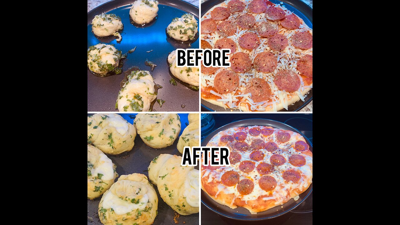 Pepperoni Pizza & Garlic knots