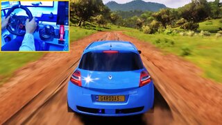 FORZA HORIZON 5 Steering Wheel G29 GAMEPLAY - RENAULT MEGANE R26.R 2008