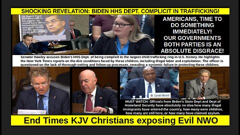 SHOCKING REVELATION: BIDEN HHS DEPT. COMPLICIT IN TRAFFICKING!