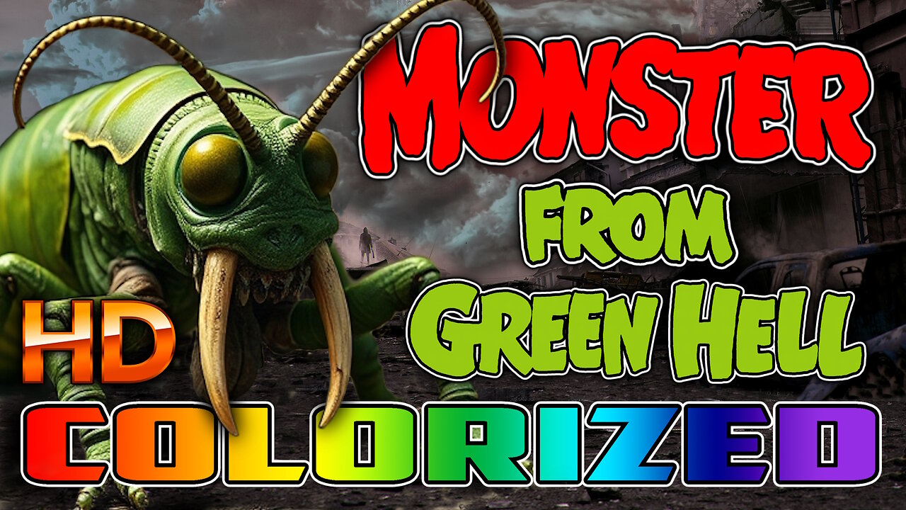 Monster From Green Hell - AI COLORIZED - Cult Sci-Fi Horror