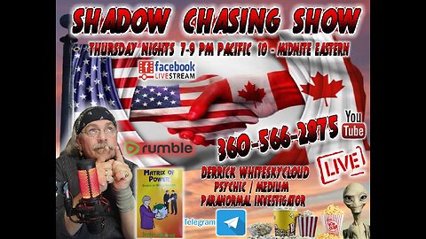 SHADOW CHASING SHOW topic POLITICAL PRISONERS USA-CANADA ETC. 27-6-202