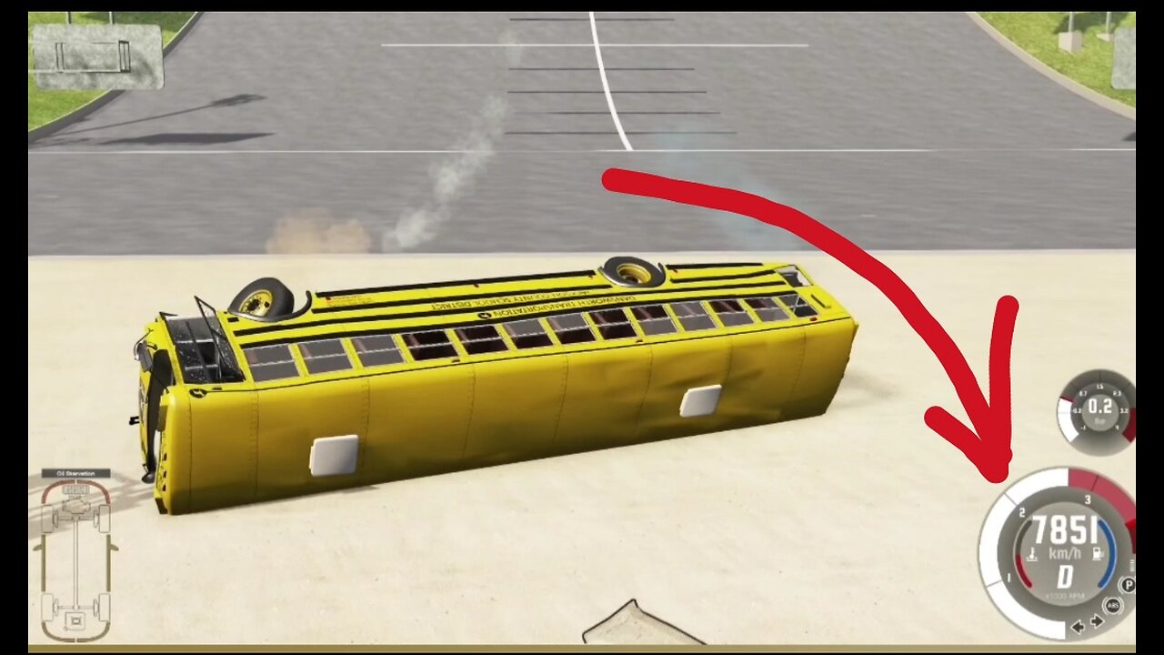 BUS crash 💥🚌 Bus jumps off a giant ramp at high speed #20 BeamNG drive