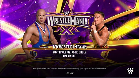 WWE 2k24 Kurt Angle vs Chad Gable