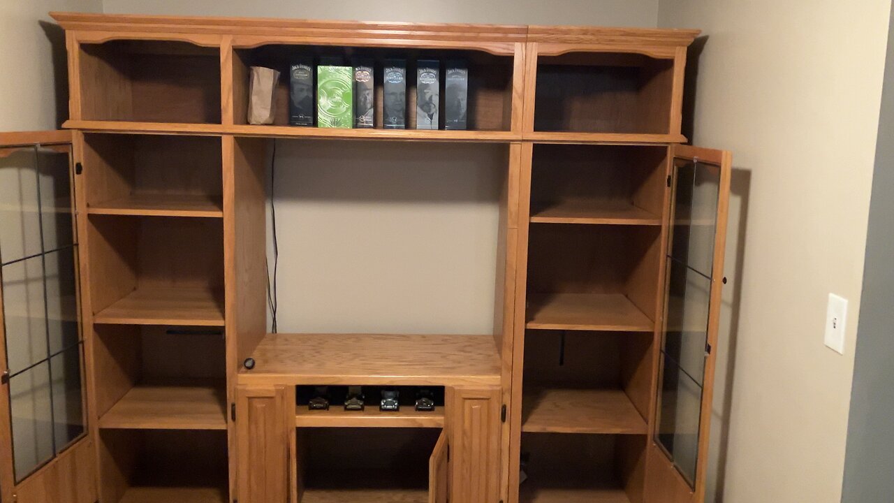 Time to clean liquor cabinet
