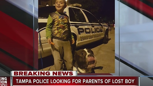 Police find boy and dog in Tampa