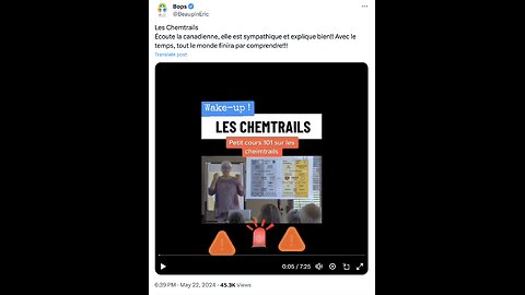 Les CHEMTRAILS : Petit cours 101