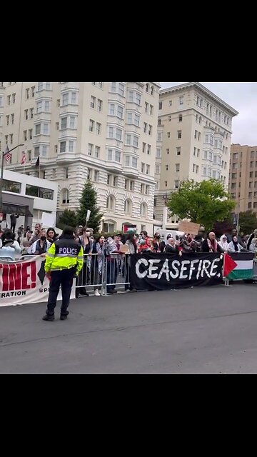 Pro Hamas Protest Outside White House Correspondents Dinner