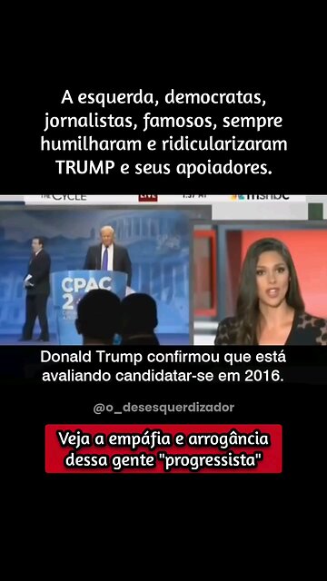 Donald Trump being mocked before win presidency in 2017 and 2025