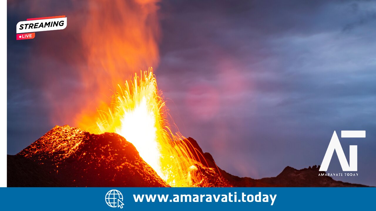 Iceland Volcano Eruption: Lava Fountains Near Reykjavik | Amaravati Today